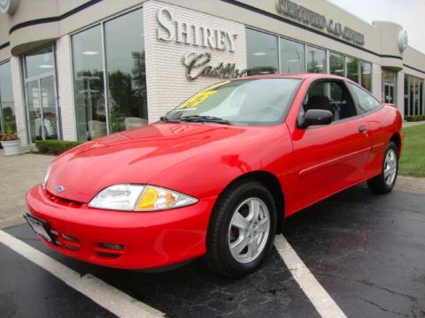 Bright Red Chevrolet Cavalier LS Coupe.  Click to enlarge.