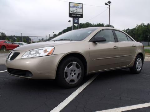 Sedona Beige Metallic Pontiac G6 Sedan.  Click to enlarge.