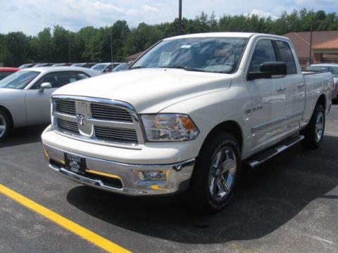 Stone White Dodge Ram 1500 Big Horn Quad Cab 4x4.  Click to enlarge.