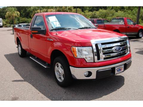 Vermillion Red Ford F150 XLT Regular Cab.  Click to enlarge.