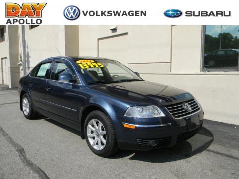 Blue Graphite Metallic Volkswagen Passat GLS Sedan.  Click to enlarge.