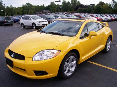 Solar Satin Yellow Mitsubishi Eclipse GS Coupe.  Click to enlarge.