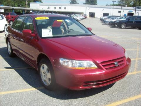 Firepepper Red Pearl Honda Accord EX V6 Sedan.  Click to enlarge.