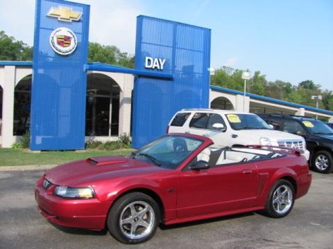 Redfire Metallic Ford Mustang GT Convertible.  Click to enlarge.