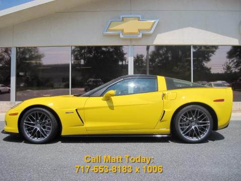 Velocity Yellow Chevrolet Corvette Z06.  Click to enlarge.