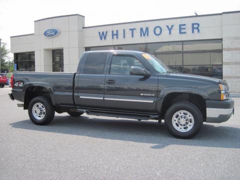 Dark Gray Metallic Chevrolet Silverado 2500HD LT Extended Cab 4x4.  Click to enlarge.