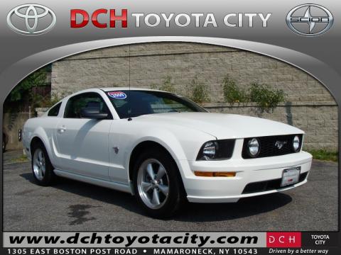 Performance White Ford Mustang GT Premium Coupe.  Click to enlarge.