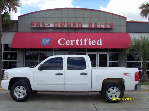 Summit White Chevrolet Silverado 1500 LT Z71 Crew Cab 4x4.  Click to enlarge.