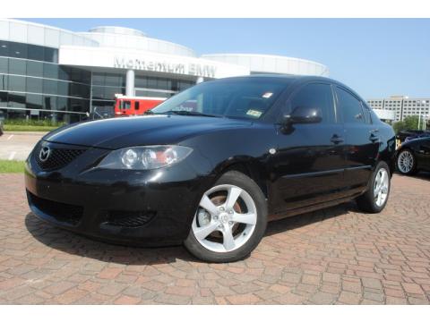 Black Mica Mazda MAZDA3 i Sedan.  Click to enlarge.