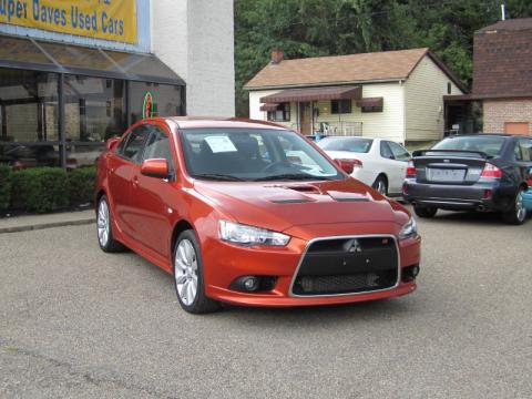 Rotor Glow Orange Metallic Mitsubishi Lancer RALLIART.  Click to enlarge.