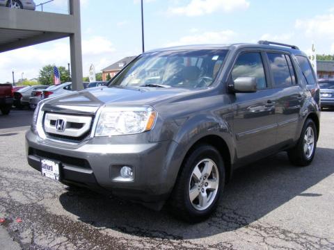 Nimbus Gray Metallic Honda Pilot EX-L 4WD.  Click to enlarge.