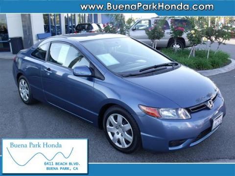 Atomic Blue Metallic Honda Civic LX Coupe.  Click to enlarge.
