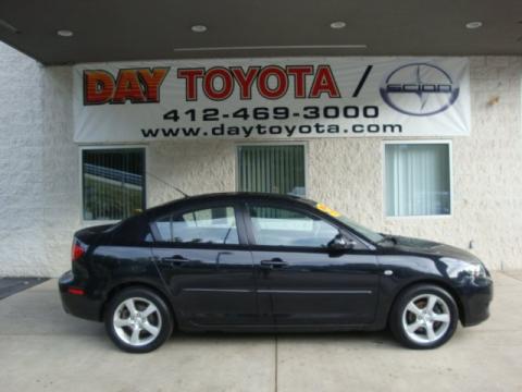 Black Mica Mazda MAZDA3 i Sedan.  Click to enlarge.