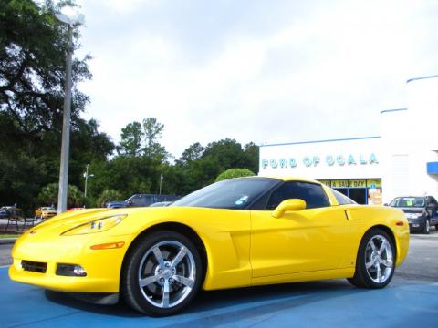 Velocity Yellow Chevrolet Corvette Coupe.  Click to enlarge.