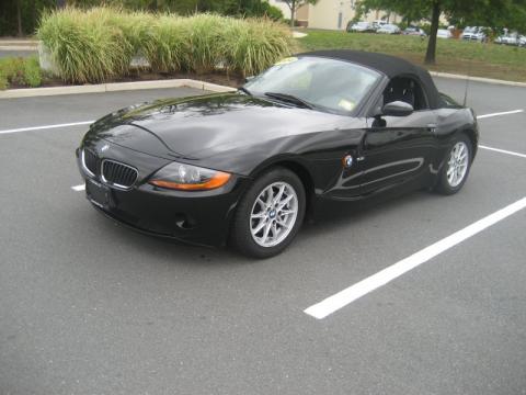 Jet Black 2004 BMW Z4 2.5i