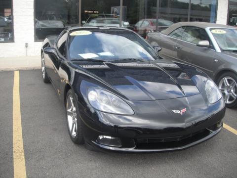 Black Chevrolet Corvette Coupe.  Click to enlarge.