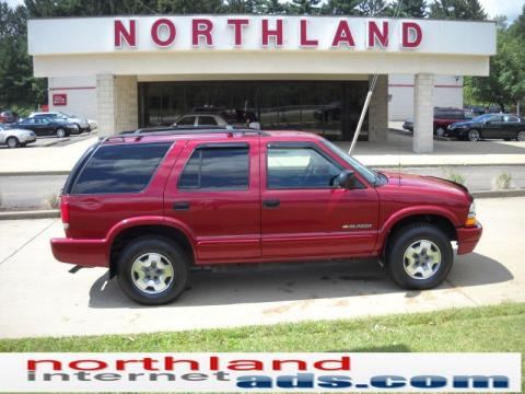 Dark Cherry Red Metallic Chevrolet Blazer LS 4x4.  Click to enlarge.