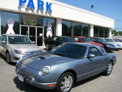 Medium Steel Blue Metallic Ford Thunderbird Premium Roadster.  Click to enlarge.