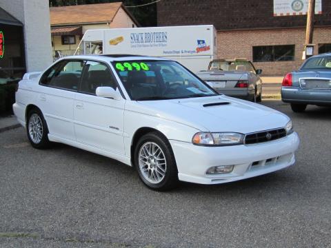 Glacier White Subaru Legacy GT Limited Sedan.  Click to enlarge.