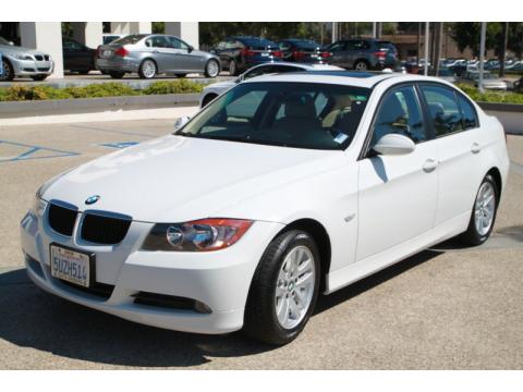 Alpine White BMW 3 Series 328i Sedan.  Click to enlarge.