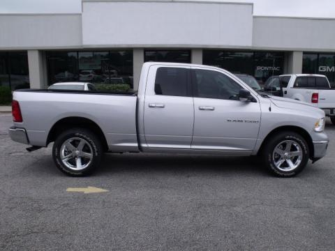 Bright Silver Metallic Dodge Ram 1500 Big Horn Quad Cab 4x4.  Click to enlarge.