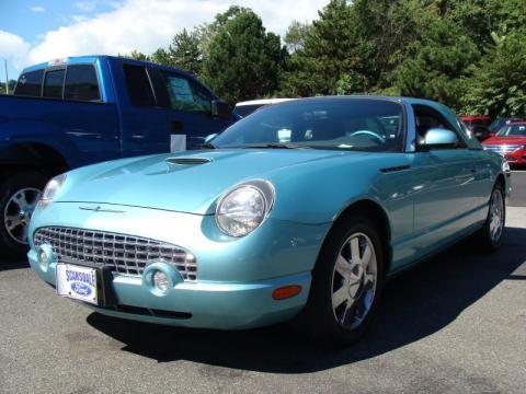 Thunderbird Blue Ford Thunderbird Premium Roadster.  Click to enlarge.