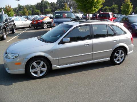Sunlight Silver Metallic Mazda Protege 5 Wagon.  Click to enlarge.