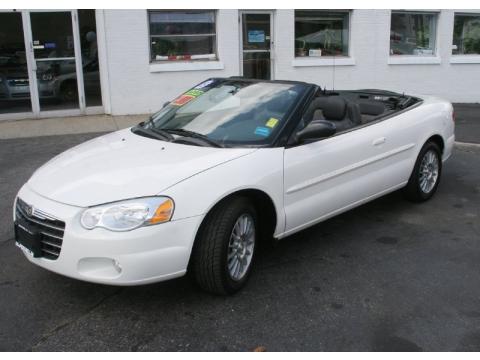 Stone White Chrysler Sebring Touring Convertible. Click to enlarge.