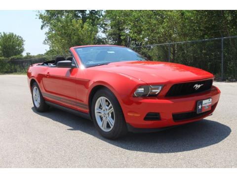 Race Red Ford Mustang V6 Convertible.  Click to enlarge.