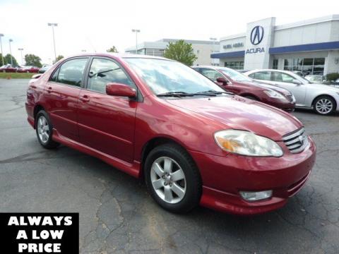 Impulse Red Toyota Corolla S.  Click to enlarge.