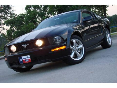 Black Ford Mustang GT Premium Coupe.  Click to enlarge.