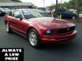 2007 Ford Mustang V6 Premium Coupe Redfire Metallic
