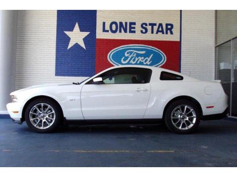 Performance White Ford Mustang GT Premium Coupe.  Click to enlarge.