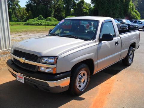 Silver Birch Metallic Chevrolet Silverado 1500 Regular Cab.  Click to enlarge.