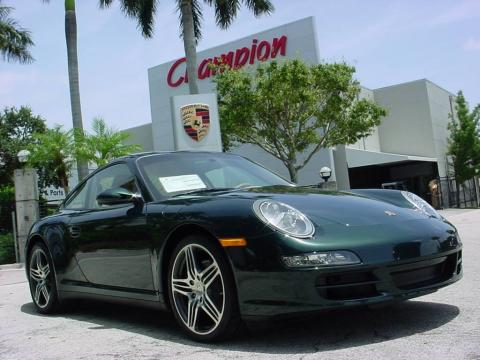 Forest Green Metallic Porsche 911 Carrera 4 Coupe.  Click to enlarge.