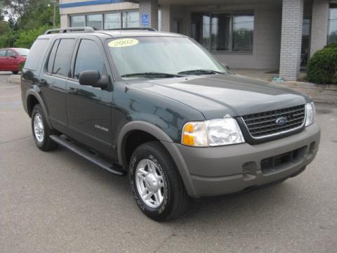 Dark Highland Green Metallic Ford Explorer XLS 4x4.  Click to enlarge.