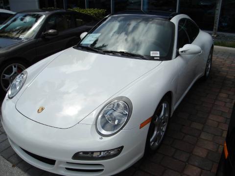 Carrara White Porsche 911 Targa 4S.  Click to enlarge.