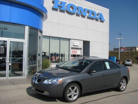 Dark Steel Gray Metallic Pontiac G6 V6 Sedan.  Click to enlarge.