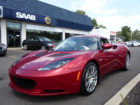 Canyon Red Metallic Lotus Evora Coupe.  Click to enlarge.