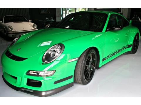 Green Black 2007 Porsche 911 GT3 RS with Black w Alcantara interior