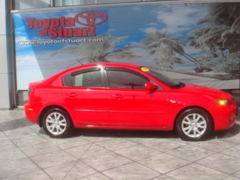 Mazda 3 2008 Red. True Red 2008 Mazda MAZDA3 i