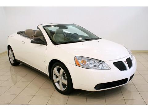 Ivory White Pontiac G6 GT Convertible.  Click to enlarge.