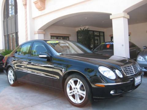 Black Mercedes-Benz E 350 Sedan.  Click to enlarge.
