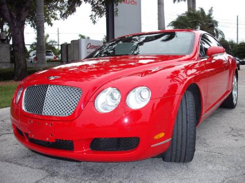 red bentley gt