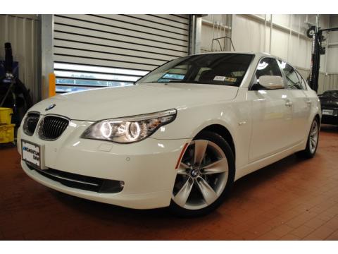 Alpine White BMW 5 Series 528i Sedan.  Click to enlarge.