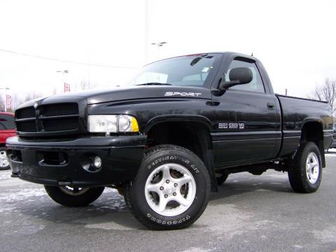 Black Dodge Ram 1500 Sport Regular Cab 4x4.  Click to enlarge.