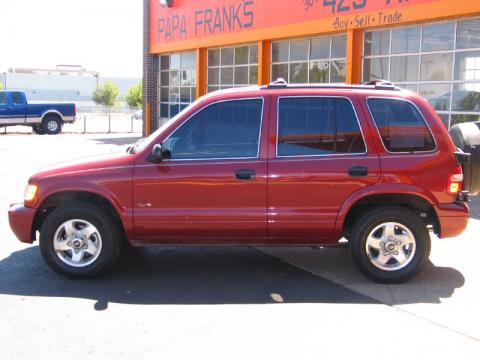 Classic Red Kia Sportage 4x4.  Click to enlarge.