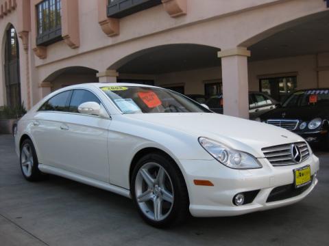 Diamond White Metallic Mercedes-Benz CLS 550 Diamond White Edition.  Click to enlarge.