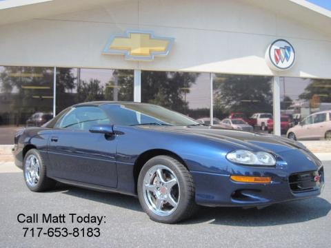 Navy Blue Metallic Chevrolet Camaro Z28 SS 35th Anniversary Edition Coupe.  Click to enlarge.