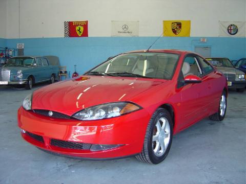 Laser Red Metallic Mercury Cougar V6.  Click to enlarge.